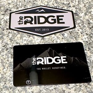 Ridge Wallet Promo Sticker Card Insert Original Marketing Brand Collectible New